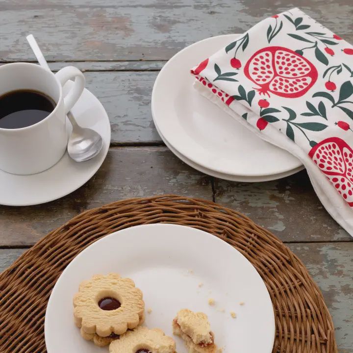 Pomegranates Tea Towel