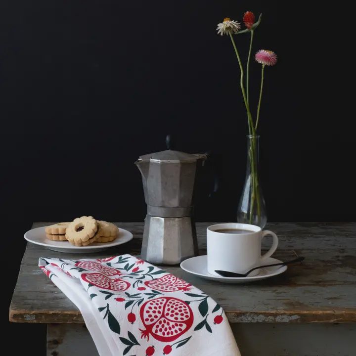 Pomegranates Tea Towel