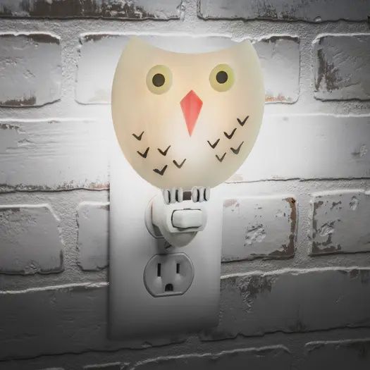 Owl Night Light Fused Glass Night Light