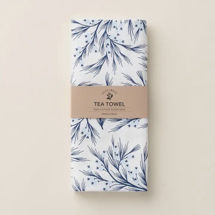 Winter Branch Tea Towel