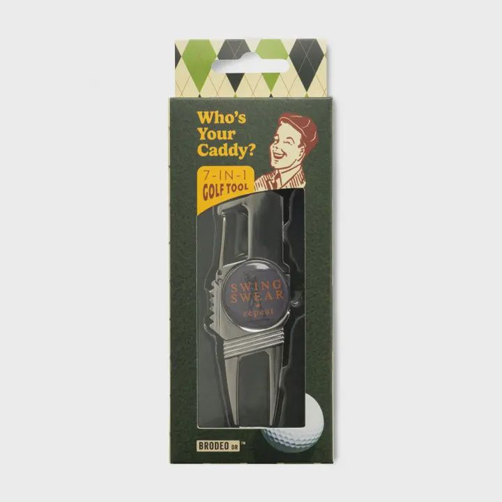 Brodeo Drive Who's Your Caddy 7-in-1 Gold Tool