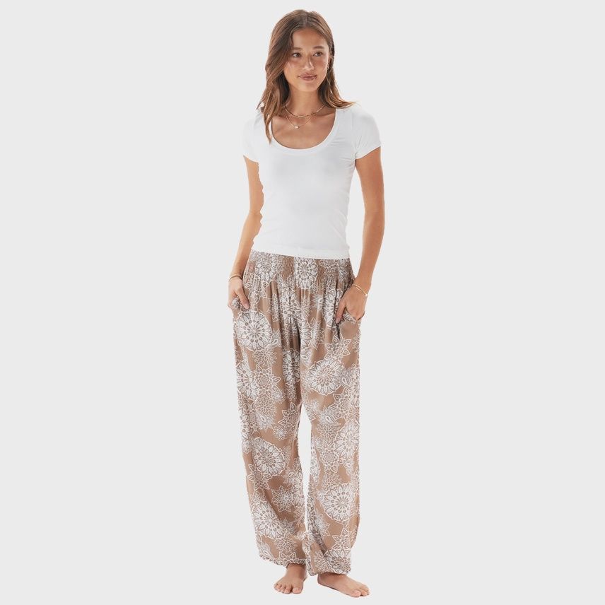 White Yin Scoop Neck Top
