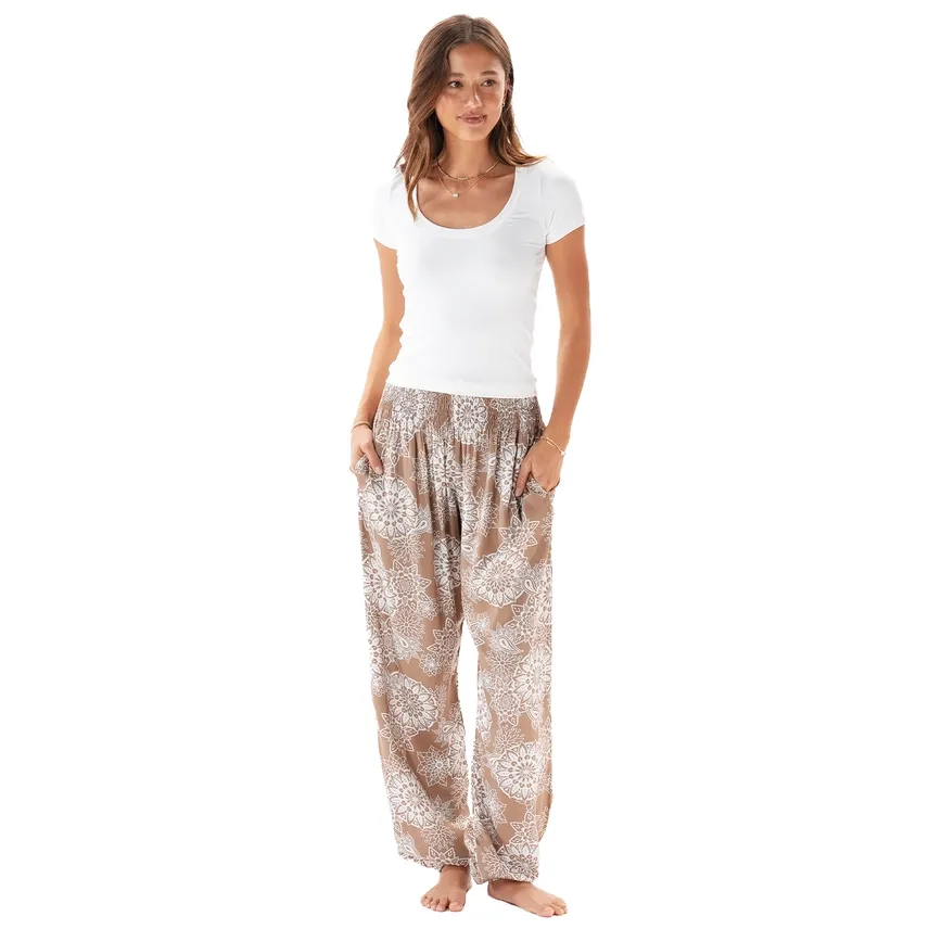 White Yin Scoop Neck Top