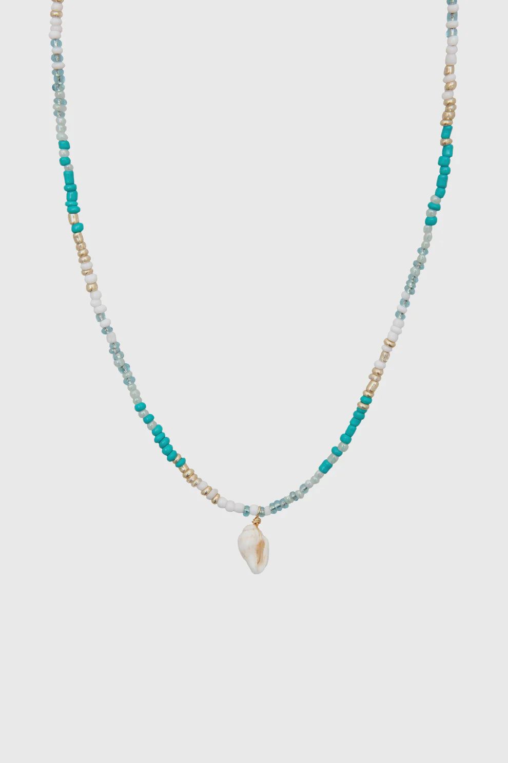 Sandy in Sanibel Seed Bead Shell Necklace