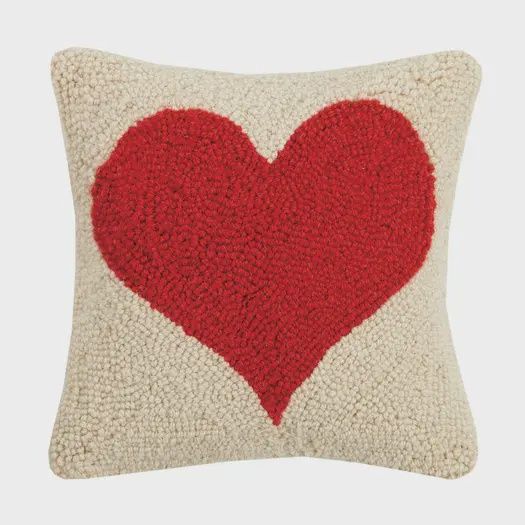 Red Heart Hook Pillow