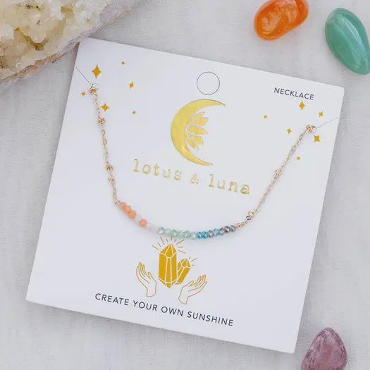 "Create your own Sunshine" Goddess Necklace