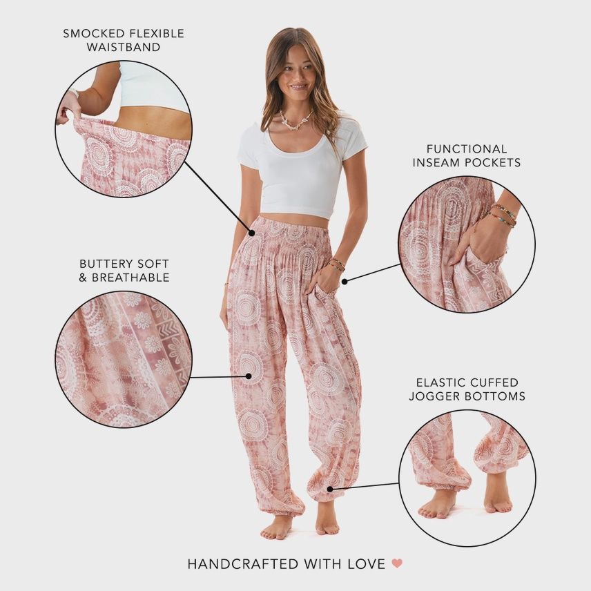 Baja Harem Pants with Pockets