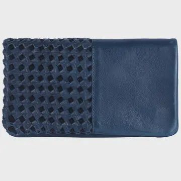 Whitney Leather Wallet Denim