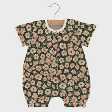 Canyon Sunset Flowers Bamboo Newcastle Mini Romper