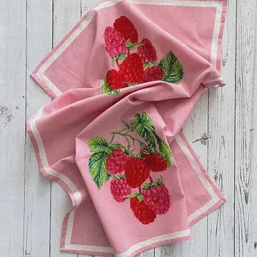 Raspberry Floursack Kitchen Towel Set Of Two