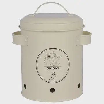 Onion Storage Tin 1.93L Carbon Steel