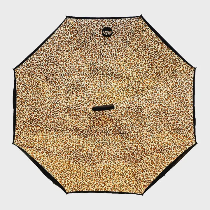 Topsy Turvy Leopard Umbrella