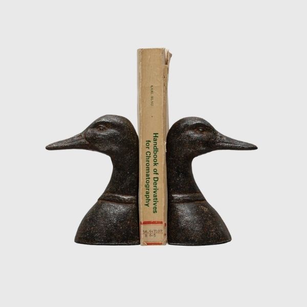 Duck Head Bookends Cast Iron