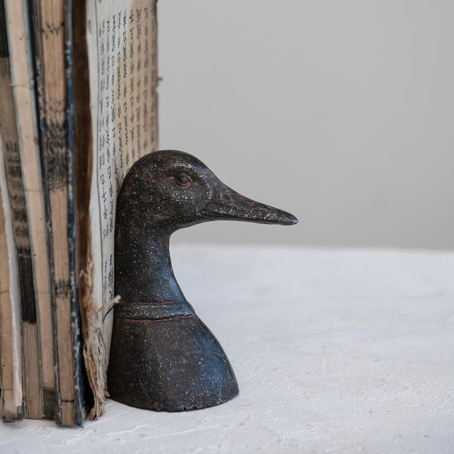 Duck Head Bookends Cast Iron