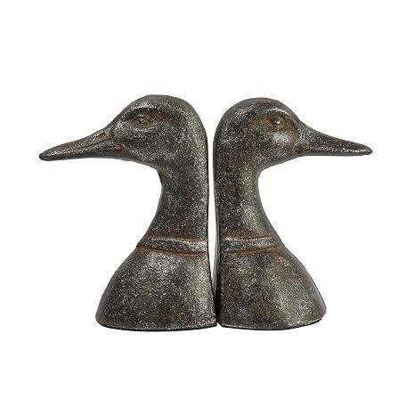 Duck Head Bookends Cast Iron