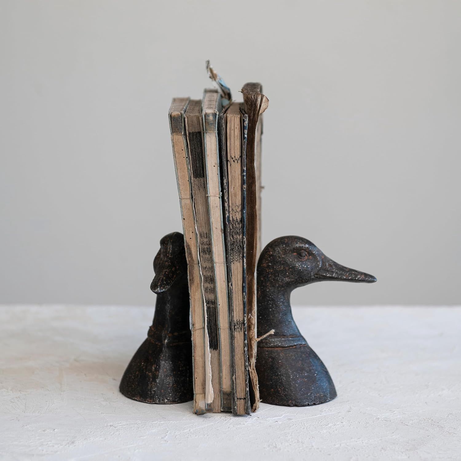 Duck Head Bookends Cast Iron
