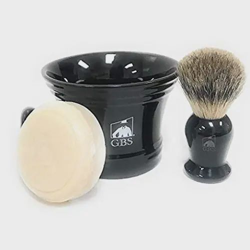 GBS 3 Piece Mug, Brush, &amp; Shave Soap Set