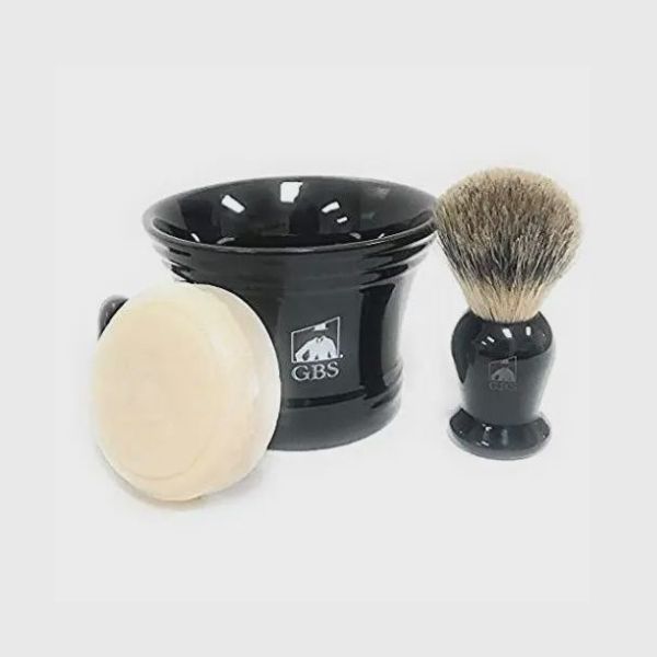 GBS 3 Piece Mug, Brush, &amp; Shave Soap Set