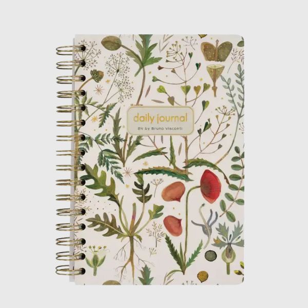 Greens &amp; Flowers Spiral Weekly Diary