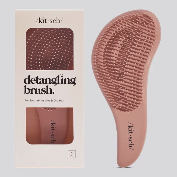 Kitsch Hair Brush, Color: Terracotta, Style: Detangling Brush