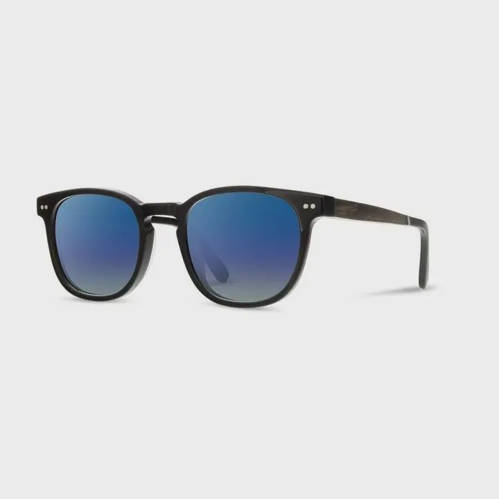 Topo Sunglasses - Black Polarized Blue Flash