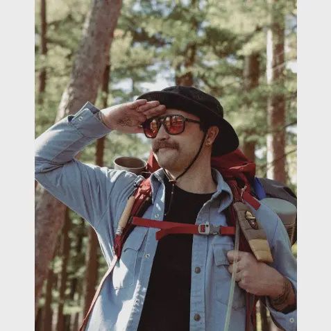 Smokey Bear X Camp Glacier Sunglasses - Matte Black
