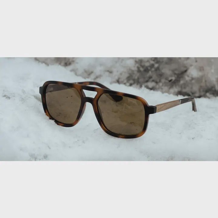 Glacier Sunglasses - Basic Polarized Matte Tortoise