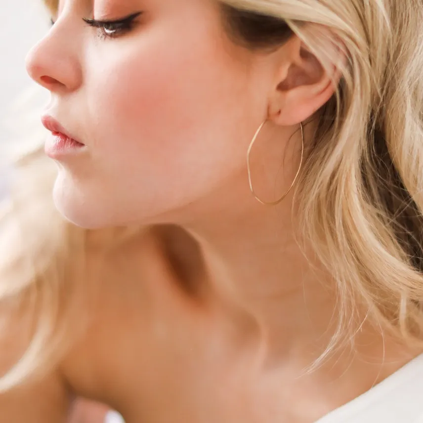 Silver Minimal Hoop Earrings