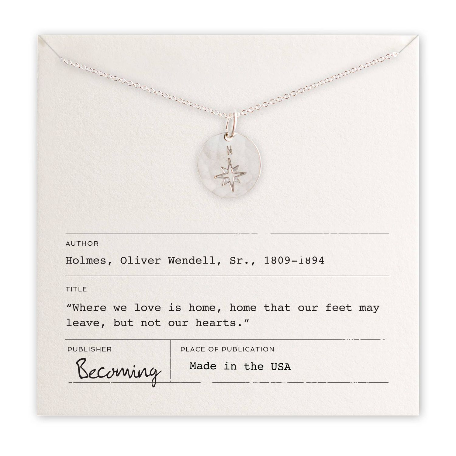 North Star Necklace, Select Metal: Sterling Silver
