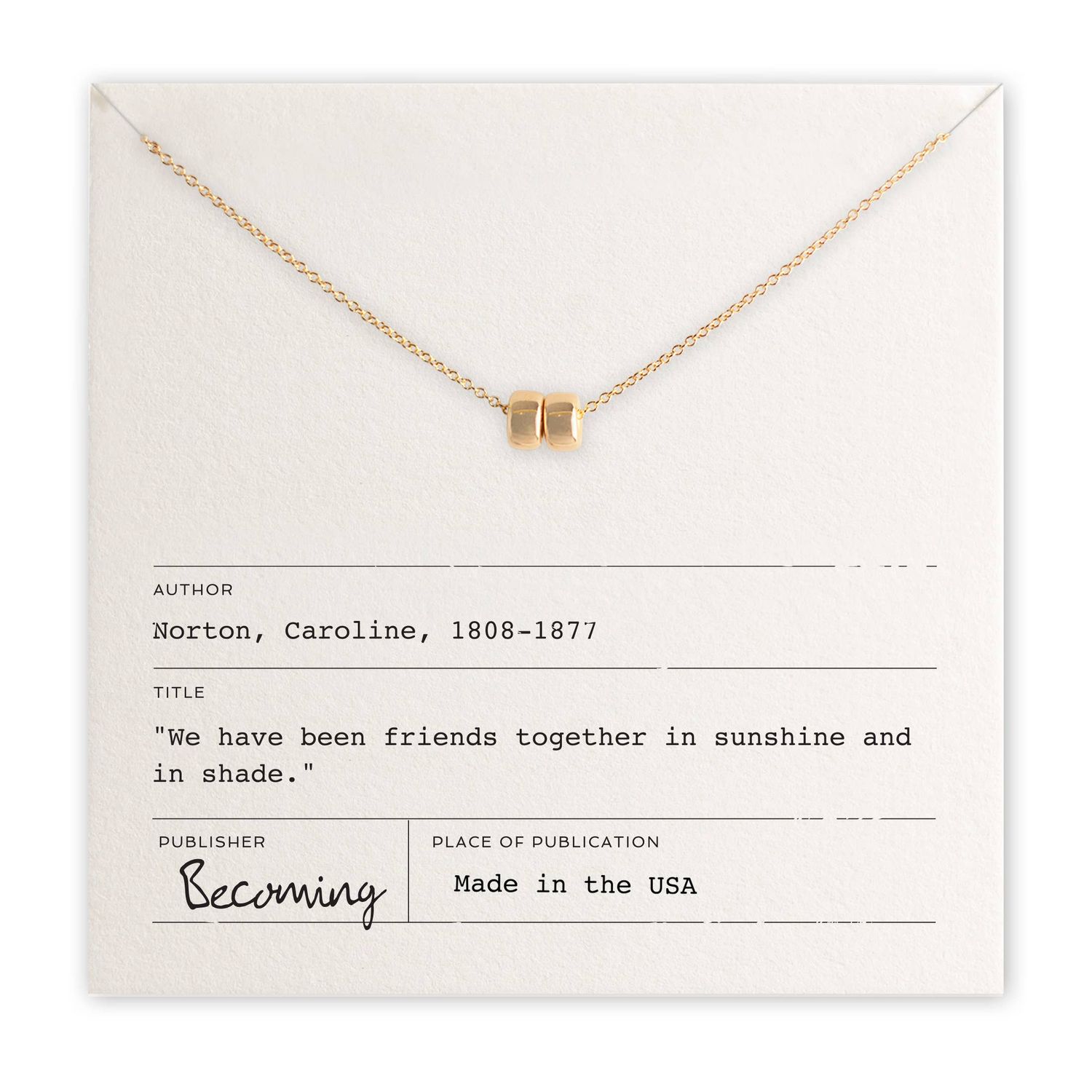 Friends Beads Necklace