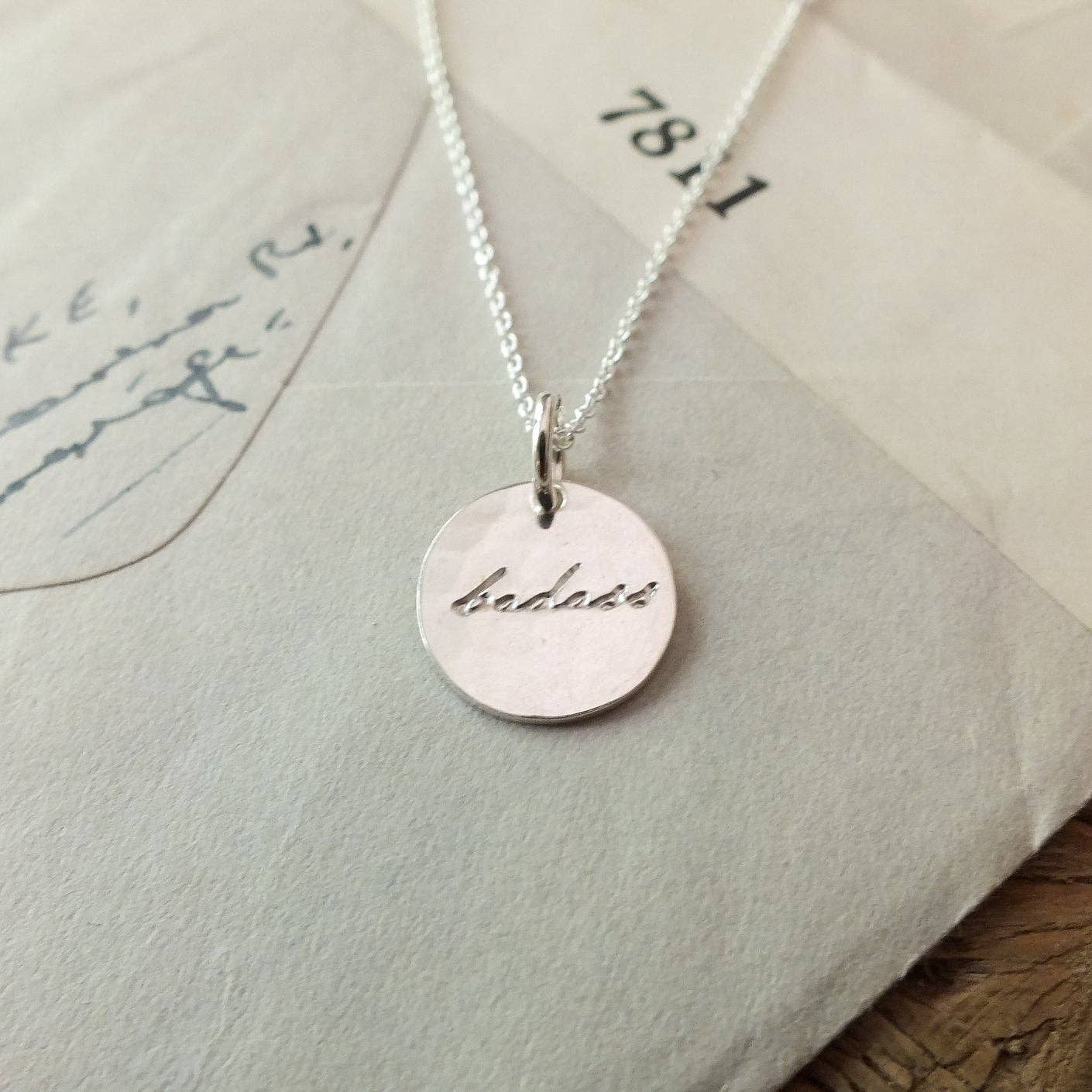Badass Necklace, Select Metal: Sterling Silver
