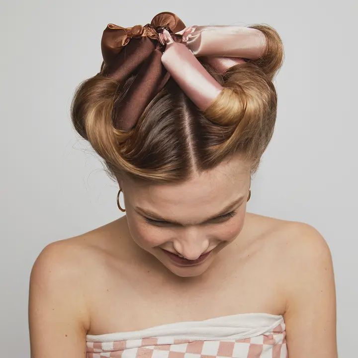 Satin Heatless Curling Set