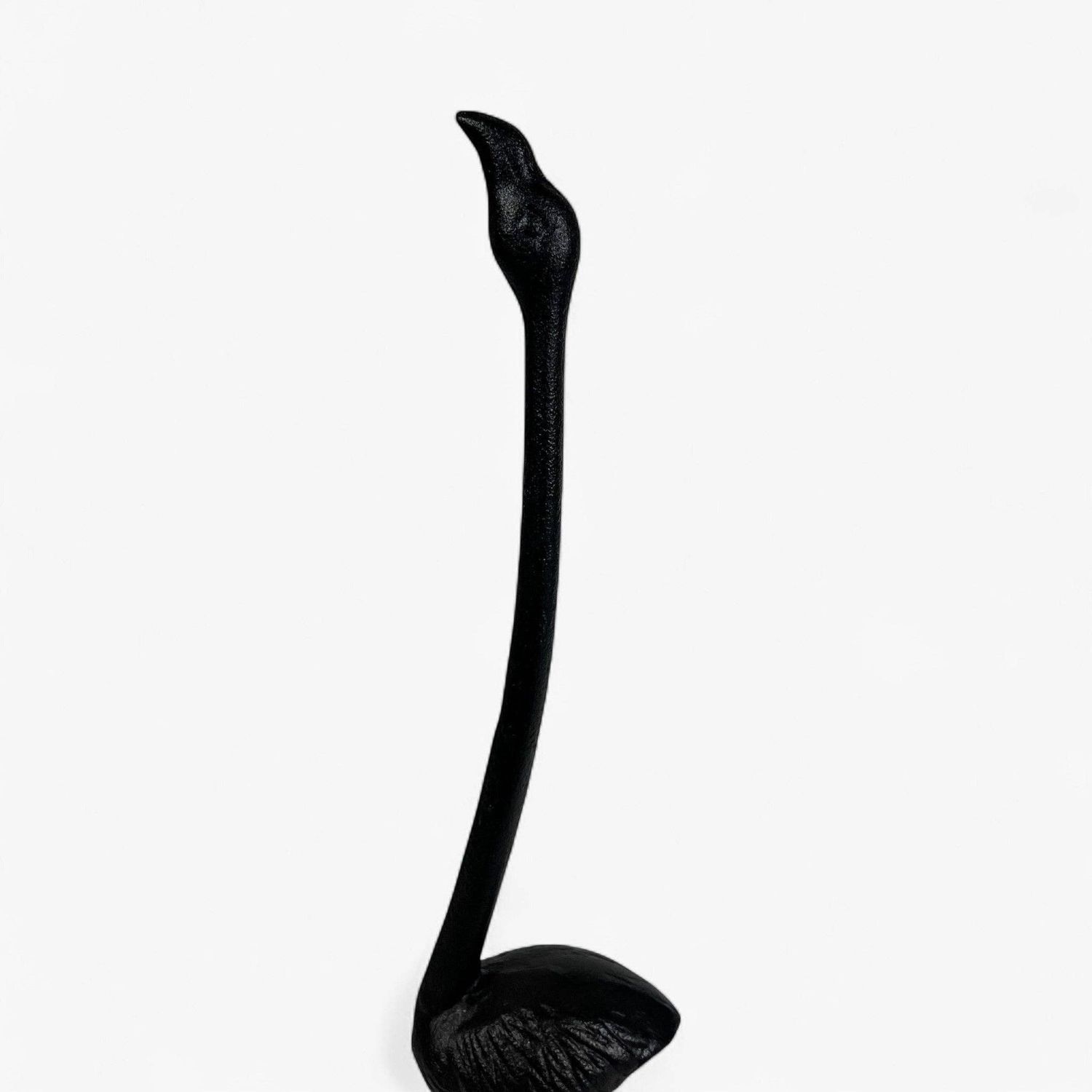 Flamingo Toilet Paper Holder, Black Cast Iron Bathroom Decor