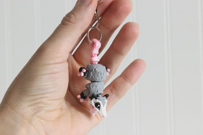 Opossum Keychain