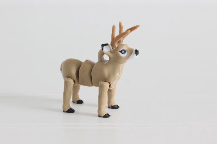 Male Deer Keychain