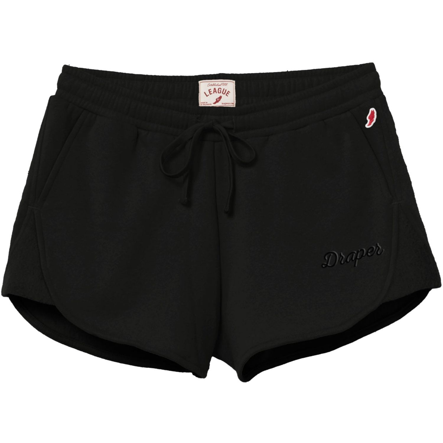 Draper Reverse Fleece Shorts, Color: Black, Size: Small