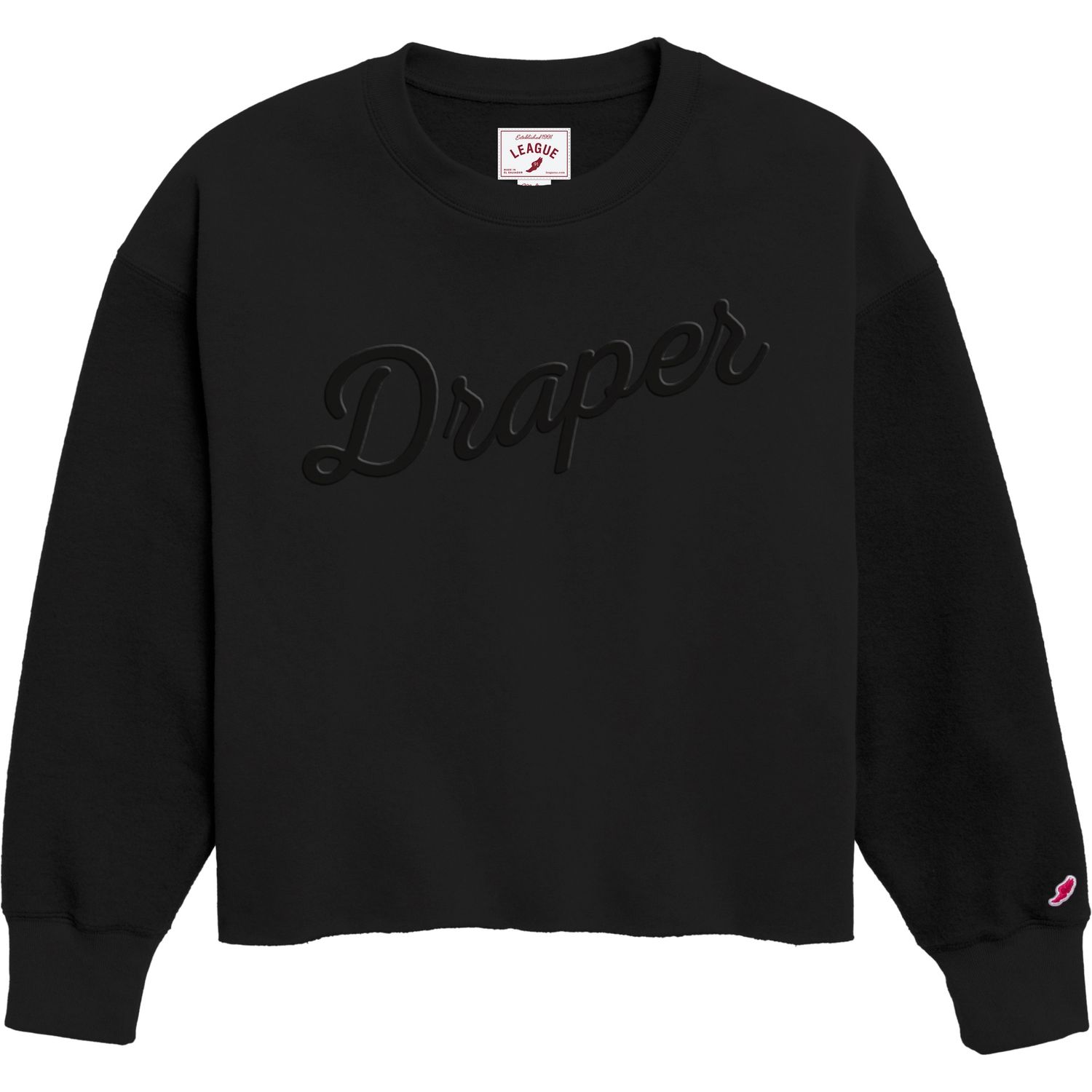 Draper Reverse Fleece Sweatshirt, Color: Black, Size: Small