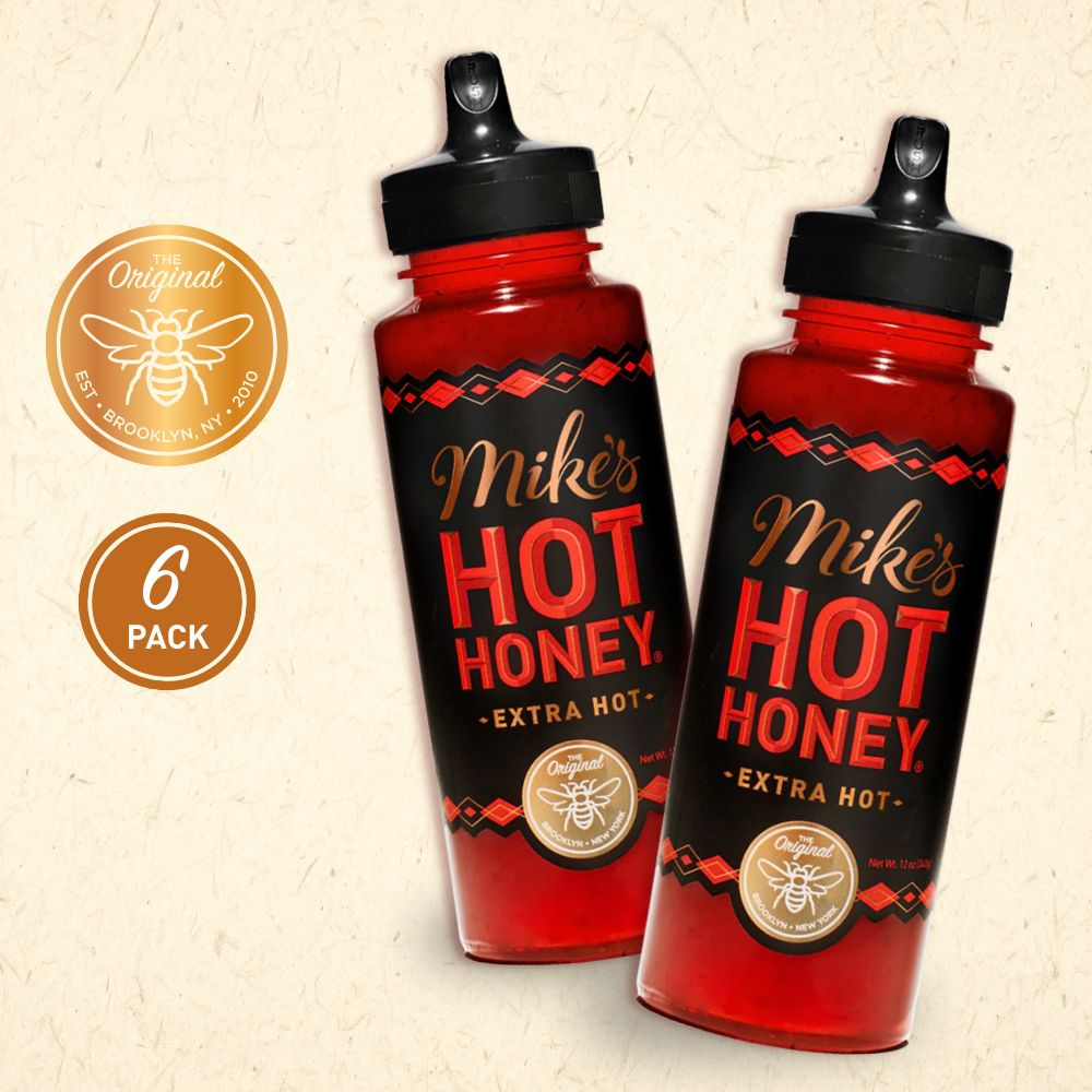 Mike's Hot Honey | Extra Hot | 6-pk | 12oz | Squeeze Bottle