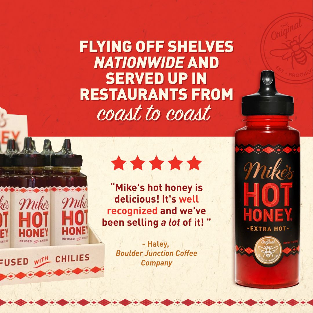 Mike's Hot Honey | Extra Hot | 6-pk | 12oz | Squeeze Bottle