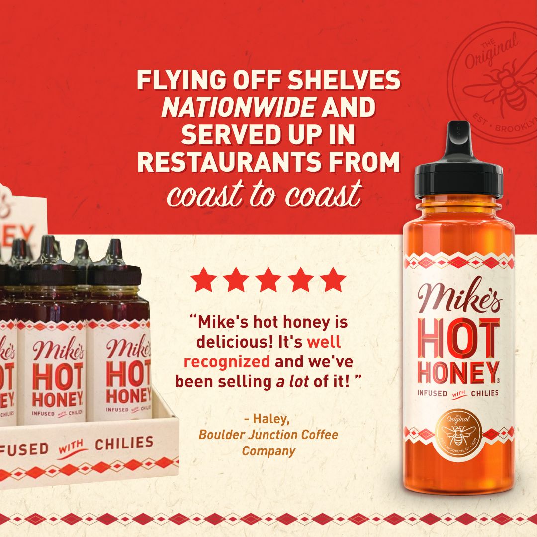 Mike's Hot Honey | Original | 6-pack | 12oz | Squeeze Bottle