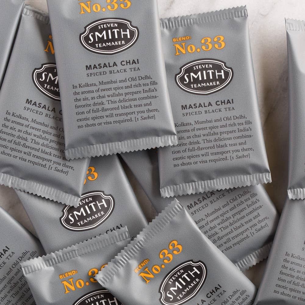 Masala Chai - Blended Spiced Black Tea - Bulk Sachets