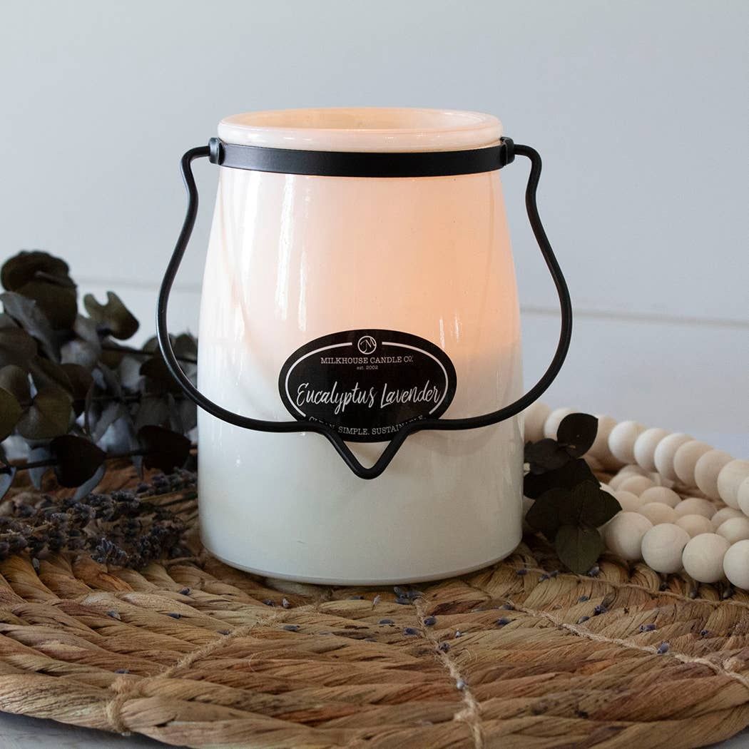 22 oz Butter Jar Candle: Eucalyptus Lavender