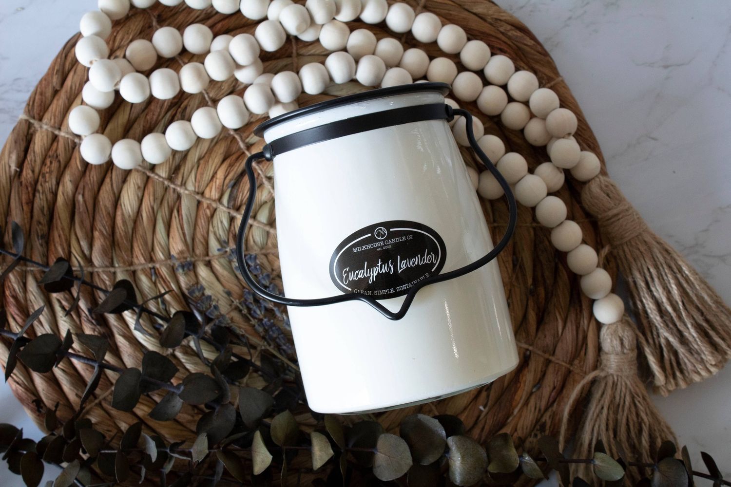 22 oz Butter Jar Candle: Eucalyptus Lavender