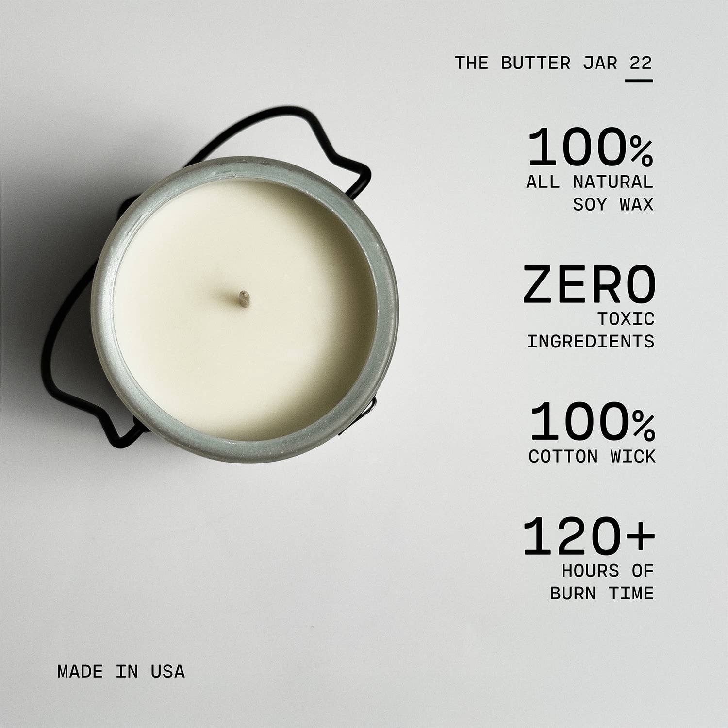 22 oz Butter Jar Candle: Eucalyptus Lavender