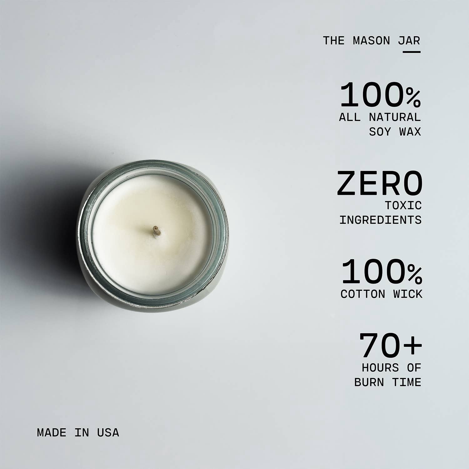 13 oz Mason Jar Candle: Farmers Market