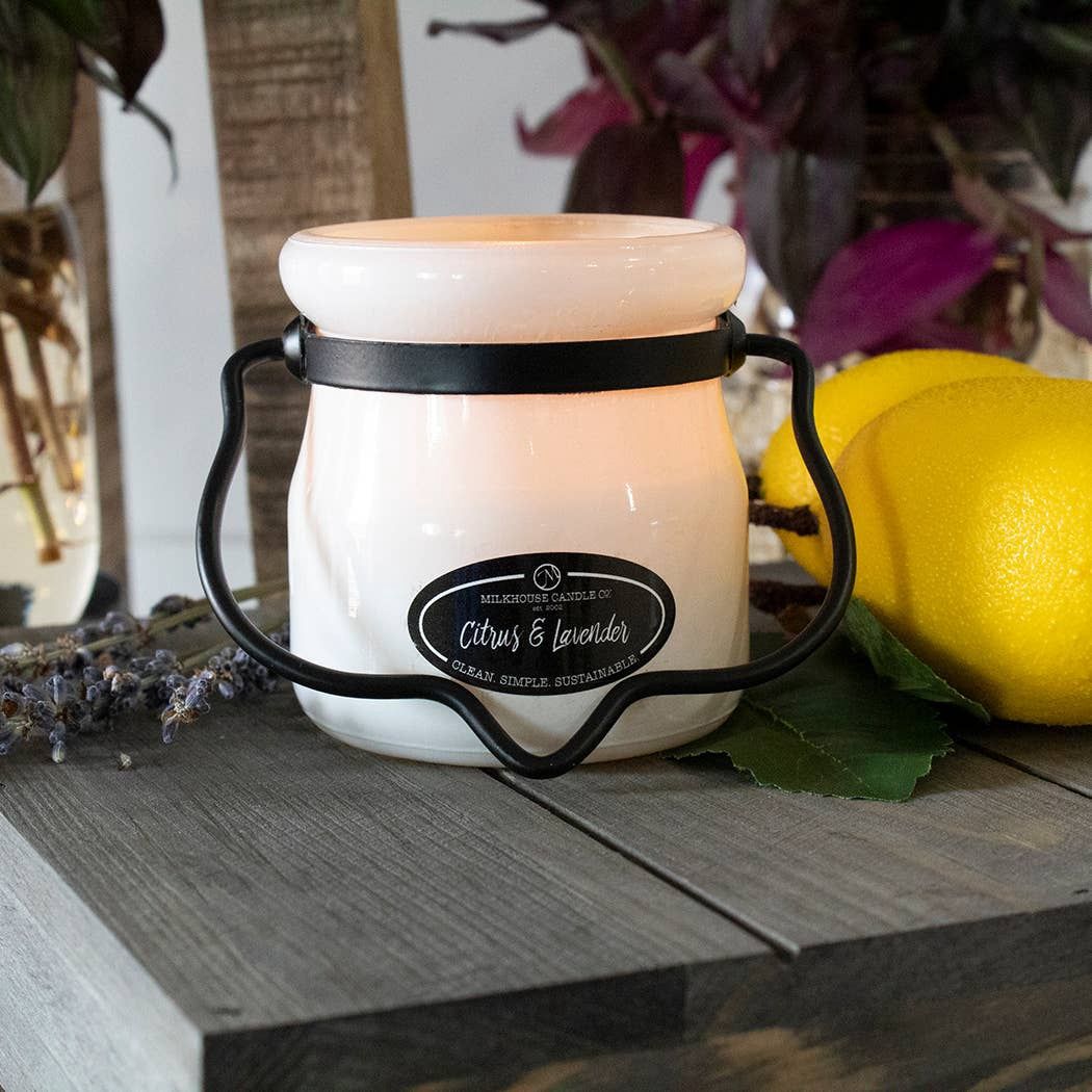 5 oz Cream Jar Candle: Citrus &amp; Lavender