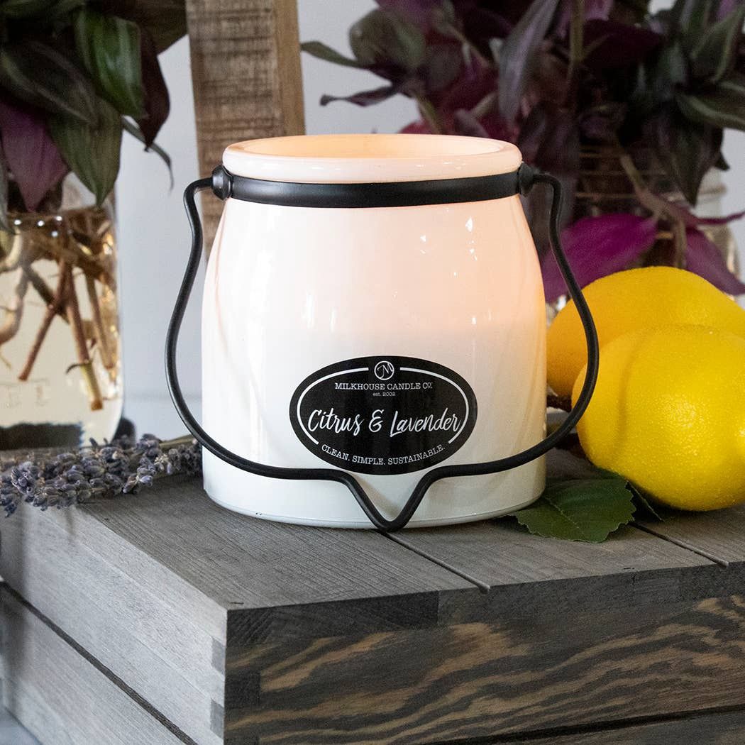 16 oz Butter Jar Candle: Citrus &amp; Lavender
