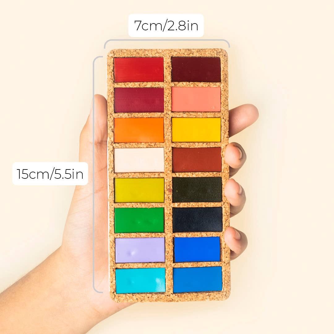 Spring Pans Set - 16 Watercolors | Ecofriendly | Lightfast