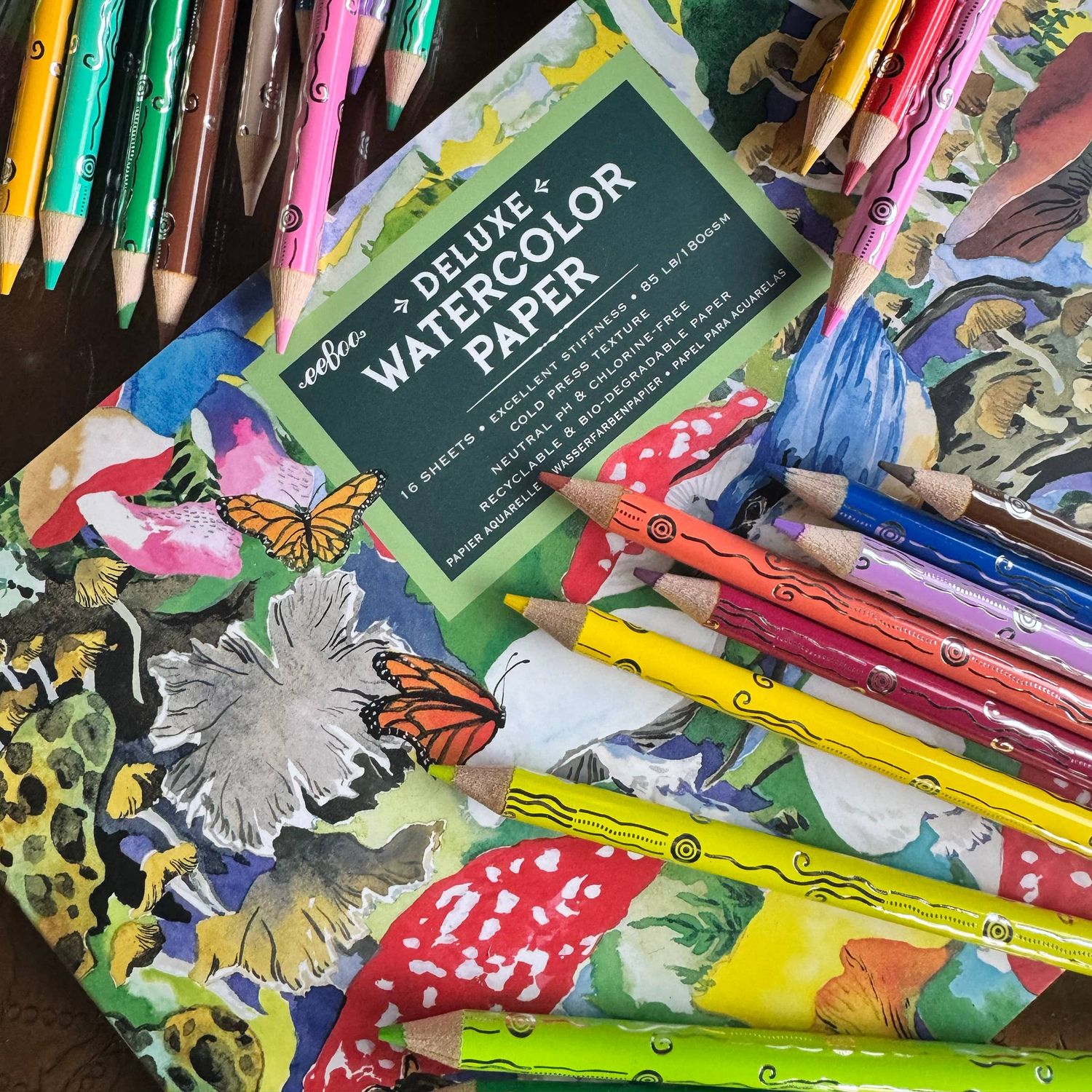 Mushroom Watercolor Pencils
