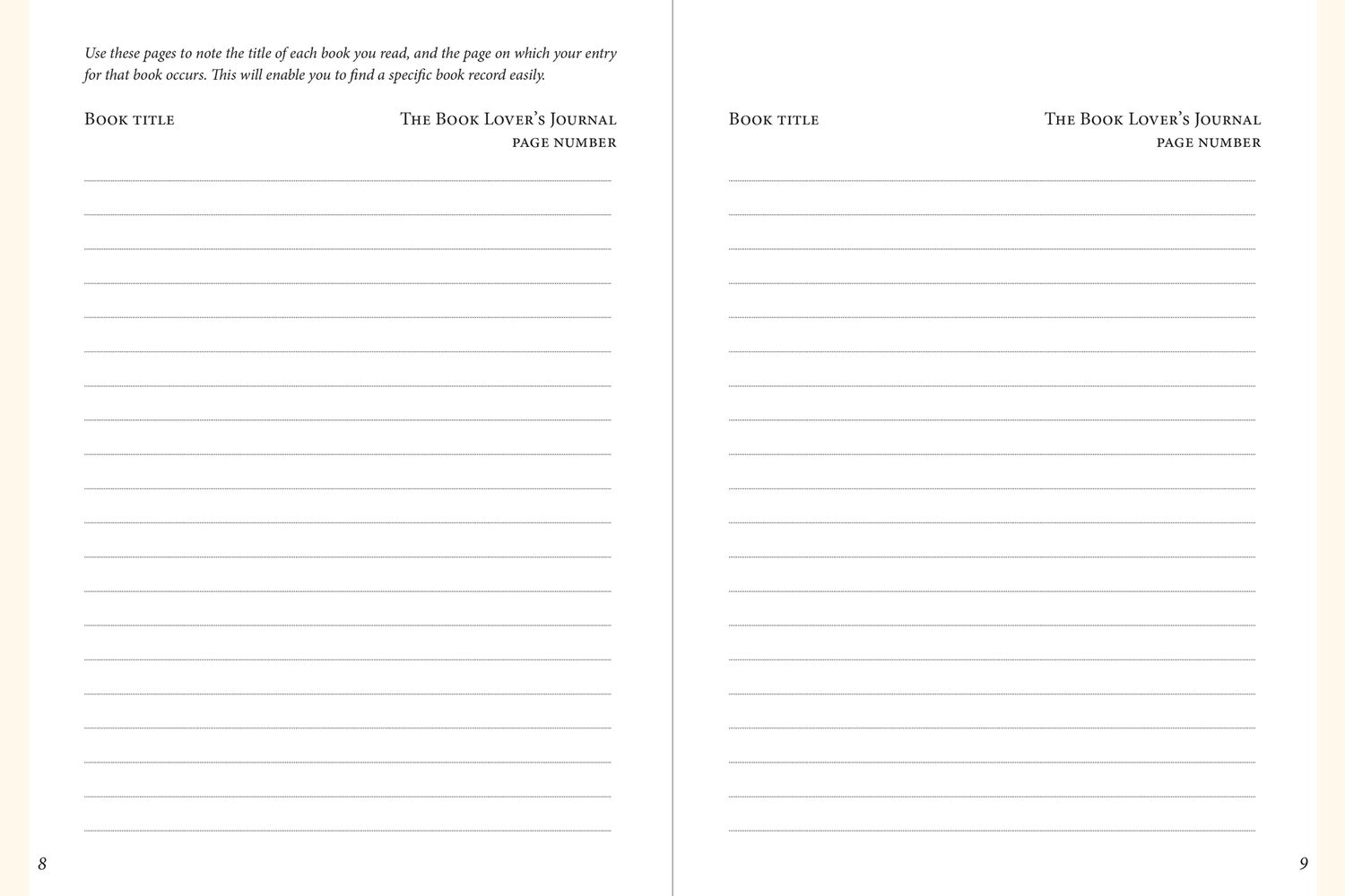 The Book Lover's Journal (2nd Ed)